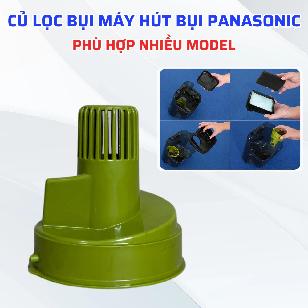 Củ Lọc Bụi Máy Hút Bụi Panasonic Model MC-CL605KN49, Lõi Lọc Máy Hút Bụi Panasonic Hàng Chính Hãng