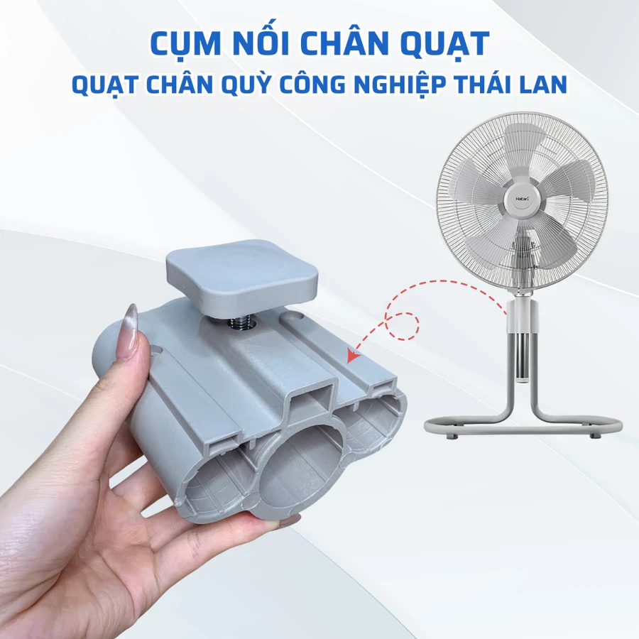 Cụm Nối Chân Quạt Dành Cho Quạt Chân Quỳ Công Nghiệp Hatari Thái Lan