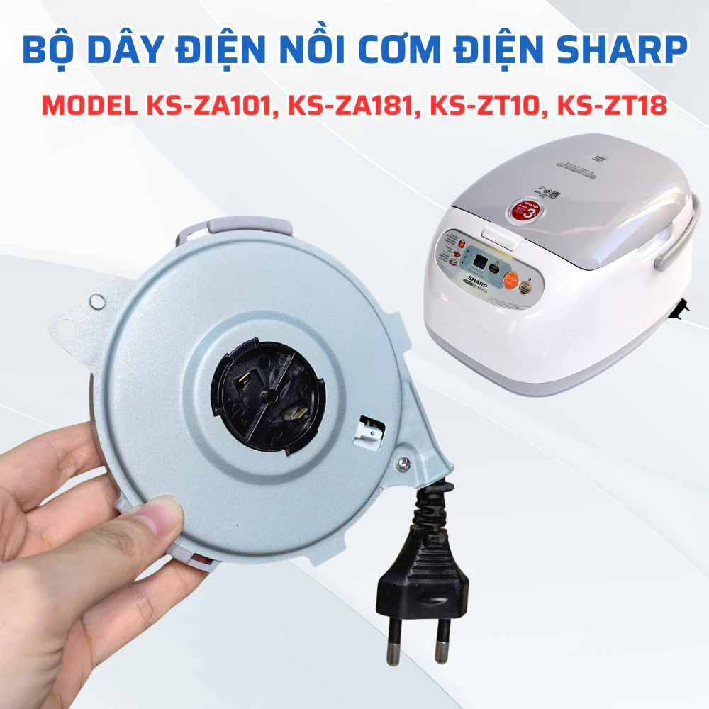 Bộ Dây Điện Nồi Cơm Điện SHARP Model KS-ZA101 KS-ZA181 KS-ZT10 KS-ZT18 Chuẩn Theo Nồi