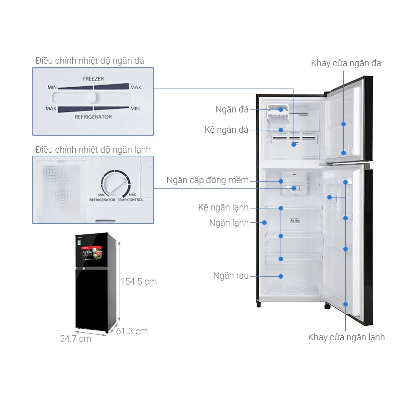 Khay Cửa Ngăn Mát Tủ Lạnh TOSHIBA Inverter GR-A28VM(UKG1) Chuẩn Theo Tủ